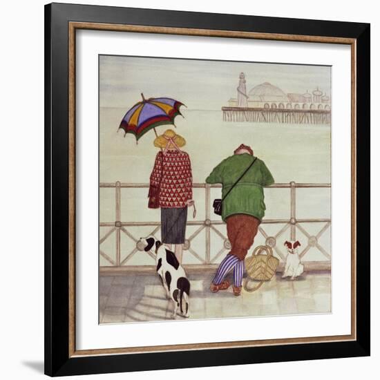 Brighton Pier, 1986-Gillian Lawson-Framed Giclee Print