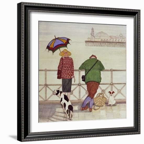 Brighton Pier, 1986-Gillian Lawson-Framed Giclee Print