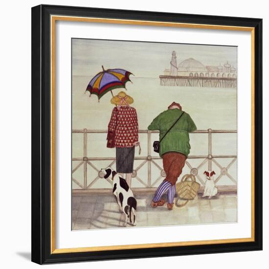 Brighton Pier, 1986-Gillian Lawson-Framed Giclee Print