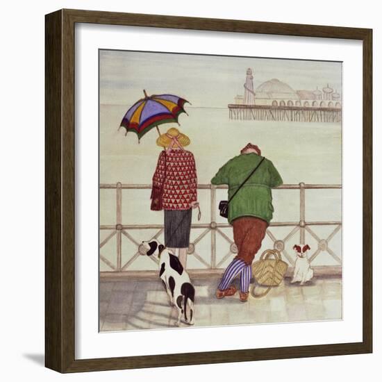 Brighton Pier, 1986-Gillian Lawson-Framed Premium Giclee Print