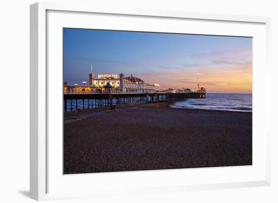 Brighton Pier, Brighton, Sussex, England, United Kingdom, Europe-Mark Mawson-Framed Photographic Print