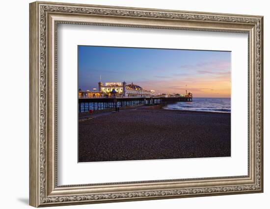 Brighton Pier, Brighton, Sussex, England, United Kingdom, Europe-Mark Mawson-Framed Photographic Print