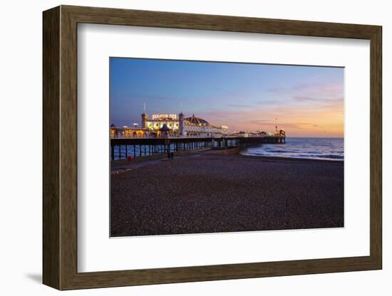 Brighton Pier, Brighton, Sussex, England, United Kingdom, Europe-Mark Mawson-Framed Photographic Print