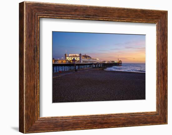 Brighton Pier, Brighton, Sussex, England, United Kingdom, Europe-Mark Mawson-Framed Photographic Print