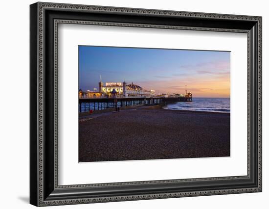 Brighton Pier, Brighton, Sussex, England, United Kingdom, Europe-Mark Mawson-Framed Photographic Print