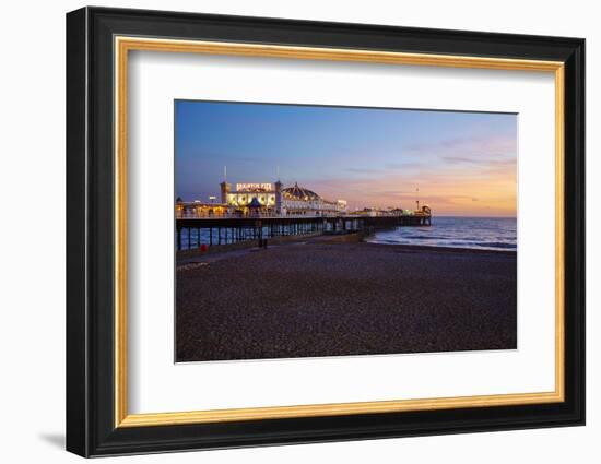 Brighton Pier, Brighton, Sussex, England, United Kingdom, Europe-Mark Mawson-Framed Photographic Print