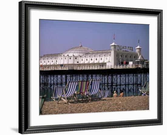 Brighton Pier (Palace Pier), Brighton, East Sussex, England, United Kingdom-John Miller-Framed Photographic Print