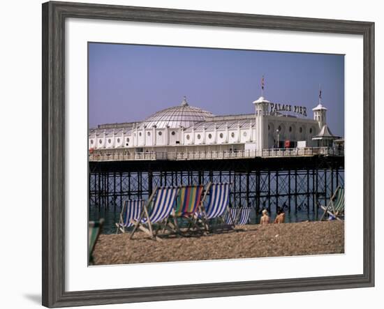 Brighton Pier (Palace Pier), Brighton, East Sussex, England, United Kingdom-John Miller-Framed Photographic Print