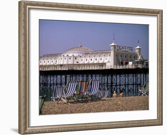 Brighton Pier (Palace Pier), Brighton, East Sussex, England, United Kingdom-John Miller-Framed Photographic Print