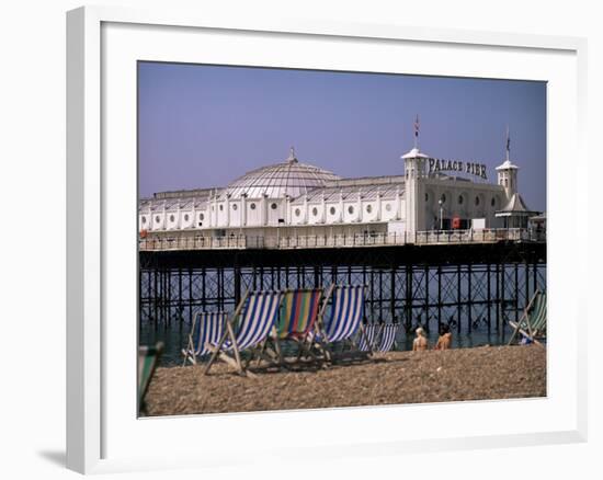 Brighton Pier (Palace Pier), Brighton, East Sussex, England, United Kingdom-John Miller-Framed Photographic Print