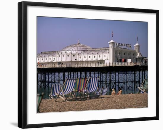 Brighton Pier (Palace Pier), Brighton, East Sussex, England, United Kingdom-John Miller-Framed Photographic Print