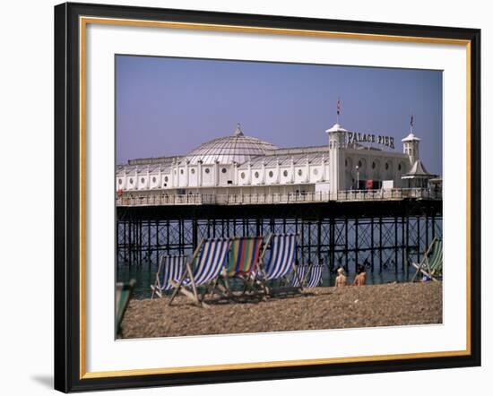 Brighton Pier (Palace Pier), Brighton, East Sussex, England, United Kingdom-John Miller-Framed Photographic Print