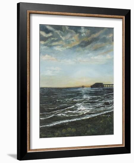 Brighton Pier: Sunset, 1996-Margaret Hartnett-Framed Giclee Print