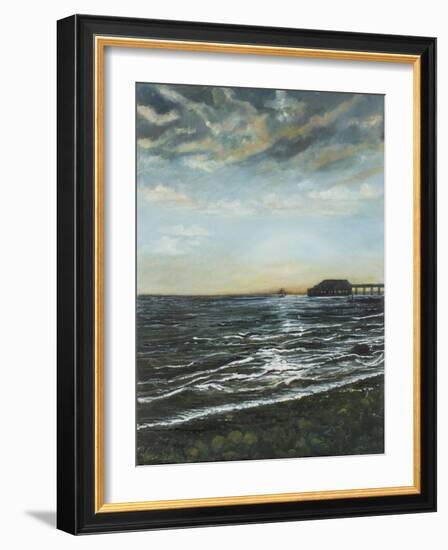 Brighton Pier: Sunset, 1996-Margaret Hartnett-Framed Giclee Print