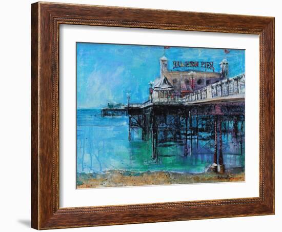 Brighton Pier-Sylvia Paul-Framed Giclee Print