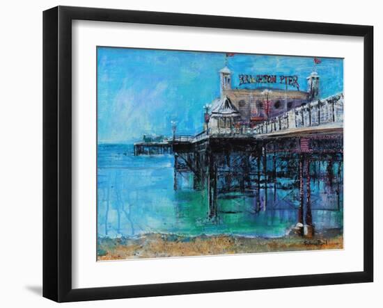 Brighton Pier-Sylvia Paul-Framed Giclee Print