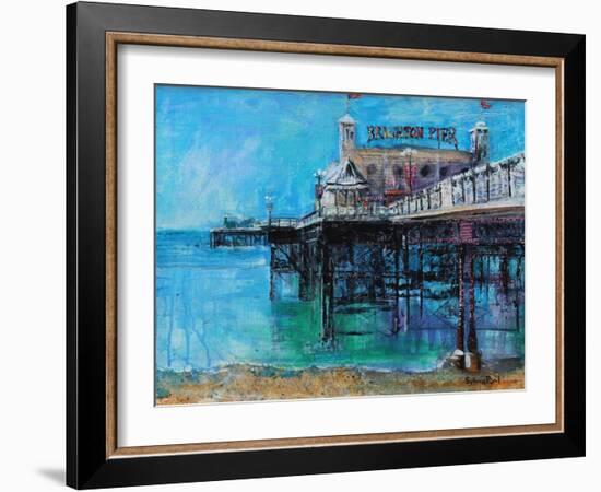 Brighton Pier-Sylvia Paul-Framed Giclee Print