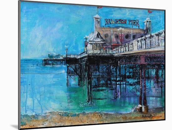Brighton Pier-Sylvia Paul-Mounted Giclee Print