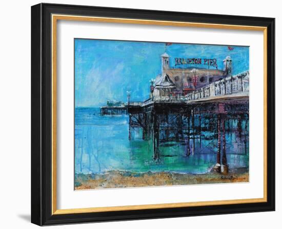 Brighton Pier-Sylvia Paul-Framed Giclee Print