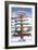 Brighton Resort, Utah - Ski Signpost-Lantern Press-Framed Art Print