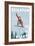 Brighton Resort, Utah - Snowboarder Jumping-Lantern Press-Framed Art Print