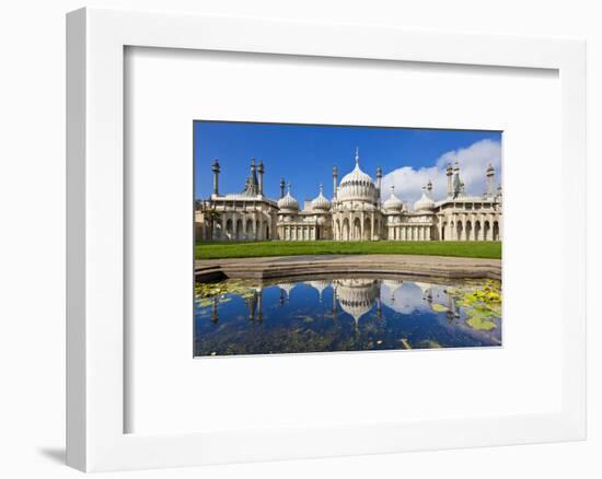 Brighton Royal Pavilion with Reflection, Brighton, East Sussex, England, United Kingdom, Europe-Neale Clark-Framed Photographic Print