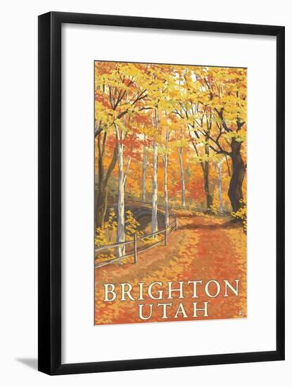 Brighton, Utah - Fall Colors-Lantern Press-Framed Art Print