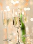 Glasses of Sparkling Wine with Twinkling Lights-Brigitte Protzel-Photographic Print