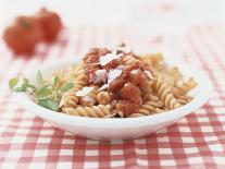 Red Pasta Spirals with Tomato Sauce-Brigitte Sporrer-Photographic Print