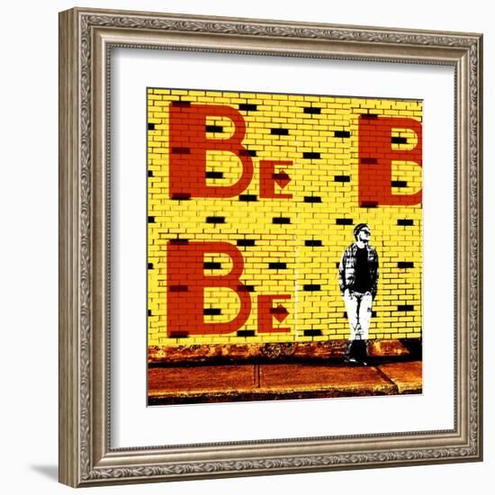 Brikchill: Yellow-Pascal Normand-Framed Art Print