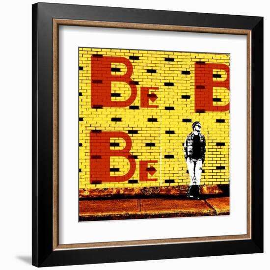 Brikchill: Yellow-Pascal Normand-Framed Art Print