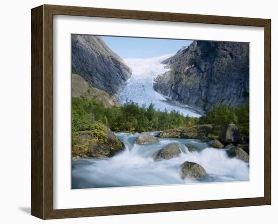 Briksdalsbreen Glacier, Western Fjord, Norway-Gavin Hellier-Framed Photographic Print