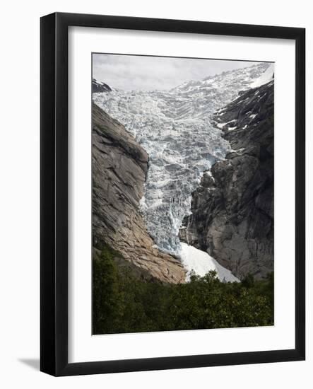 Briksdalsbreen, Jostedalsbreen, Sogn Og Fjordane, Norway, Scandinavia, Europe-Hans Peter Merten-Framed Photographic Print