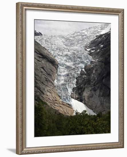 Briksdalsbreen, Jostedalsbreen, Sogn Og Fjordane, Norway, Scandinavia, Europe-Hans Peter Merten-Framed Photographic Print