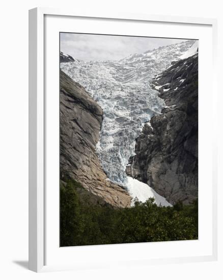 Briksdalsbreen, Jostedalsbreen, Sogn Og Fjordane, Norway, Scandinavia, Europe-Hans Peter Merten-Framed Photographic Print