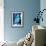 Brilliant Blue Triptych I-Kate Carrigan-Framed Art Print displayed on a wall