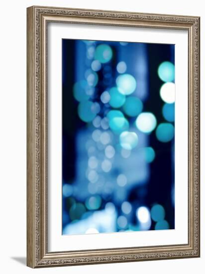 Brilliant Blue Triptych I-Kate Carrigan-Framed Art Print