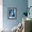 Brilliant Blue Triptych I-Kate Carrigan-Framed Art Print displayed on a wall