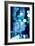 Brilliant Blue Triptych I-Kate Carrigan-Framed Art Print