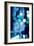 Brilliant Blue Triptych I-Kate Carrigan-Framed Art Print