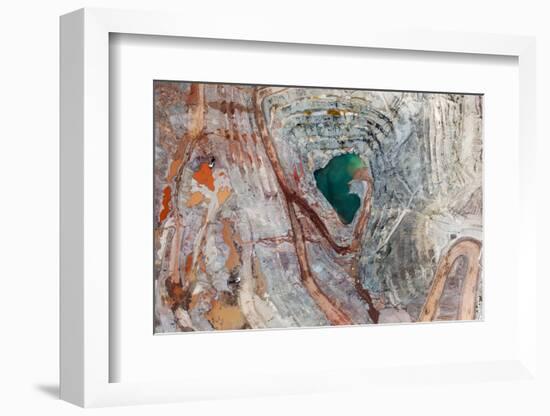 Brilliant Colors Explode in a Vertical View of Open Pit Mining from Above-Tim Roberts Photography-Framed Photographic Print