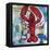 Brilliant Maine Lobster III-Erin McGee Ferrell-Framed Stretched Canvas
