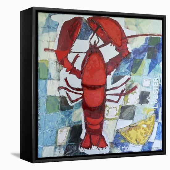 Brilliant Maine Lobster IV-Erin McGee Ferrell-Framed Stretched Canvas