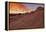 Brilliant Orange Clouds at Sunrise over Sandstone, Valley of Fire State Park, Nevada-James Hager-Framed Premier Image Canvas