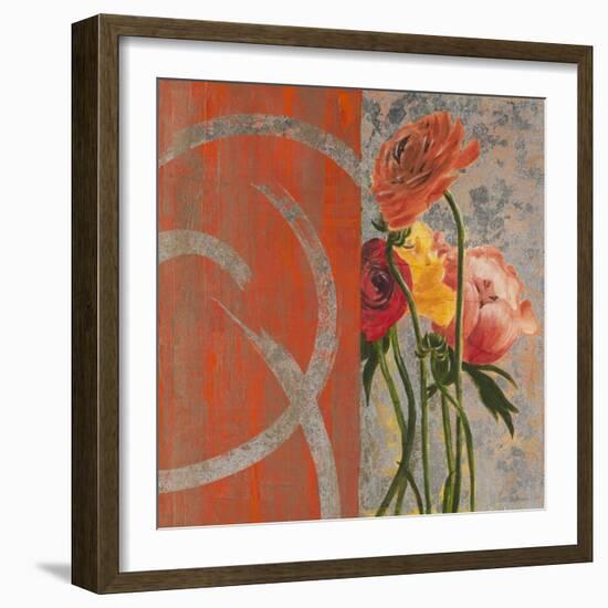 Brilliant Peonies II-Liz Jardine-Framed Art Print