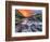 Brilliant Sunrise Sky over Swiftcurrent Falls in Glacier National Park, Montana, Usa-Chuck Haney-Framed Photographic Print