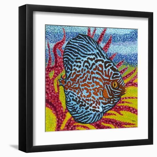 Brilliant Tropical Fish II-Carolee Vitaletti-Framed Art Print