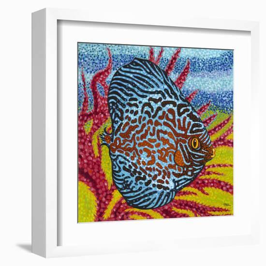 Brilliant Tropical Fish II-Carolee Vitaletti-Framed Art Print