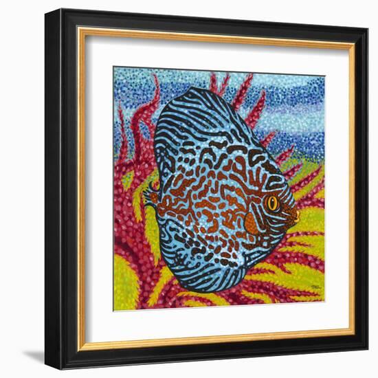 Brilliant Tropical Fish II-Carolee Vitaletti-Framed Art Print