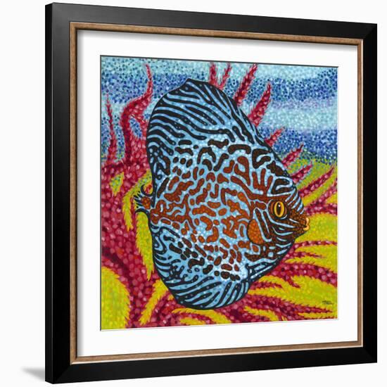 Brilliant Tropical Fish II-Carolee Vitaletti-Framed Art Print